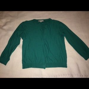 LOFT Green Cardigan